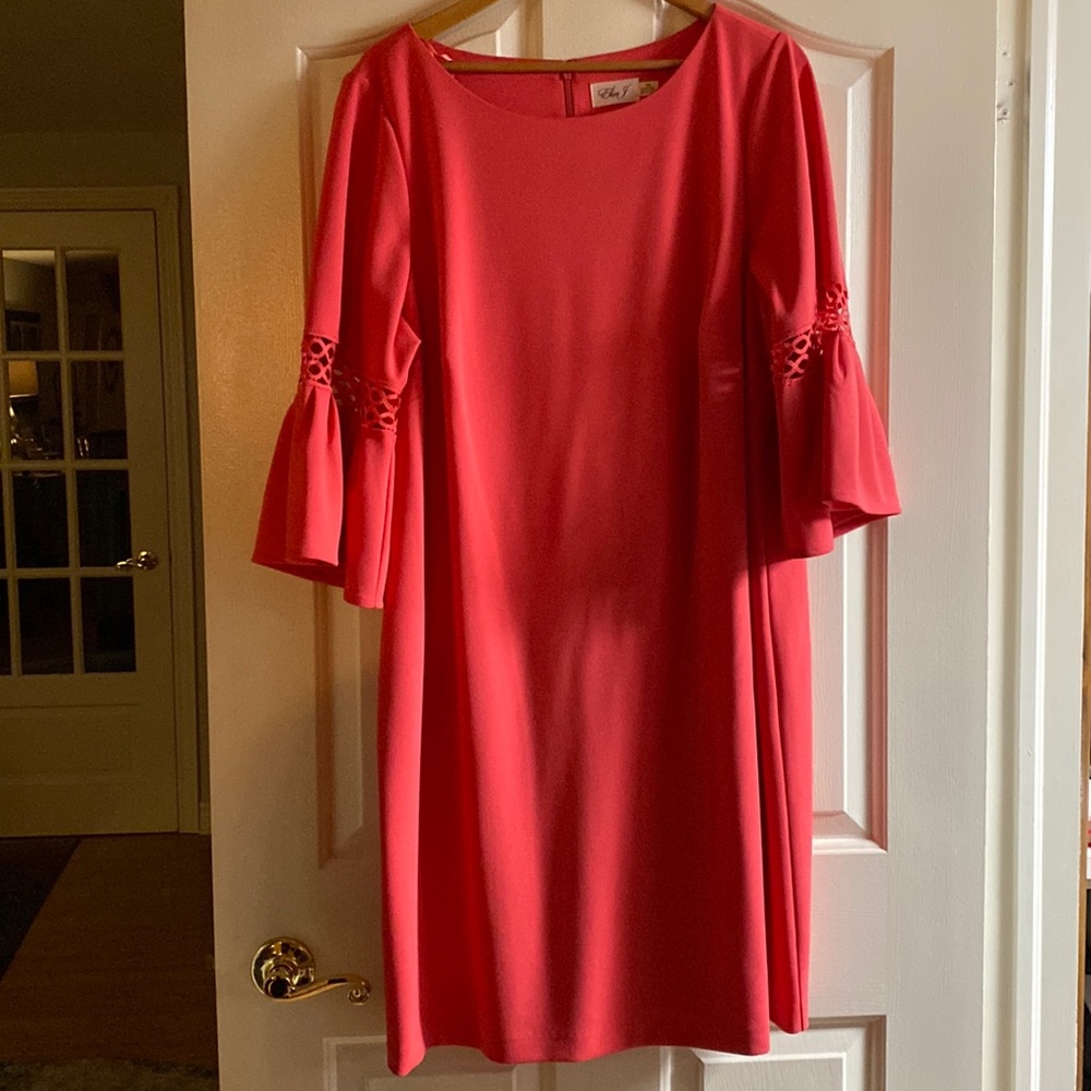 Pink  Eliza J dress with bell sleeves
